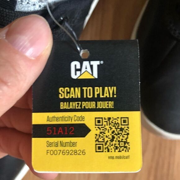 Caterpillar CODE Hex P724185 Black/White Shoes - Picture 12 of 12